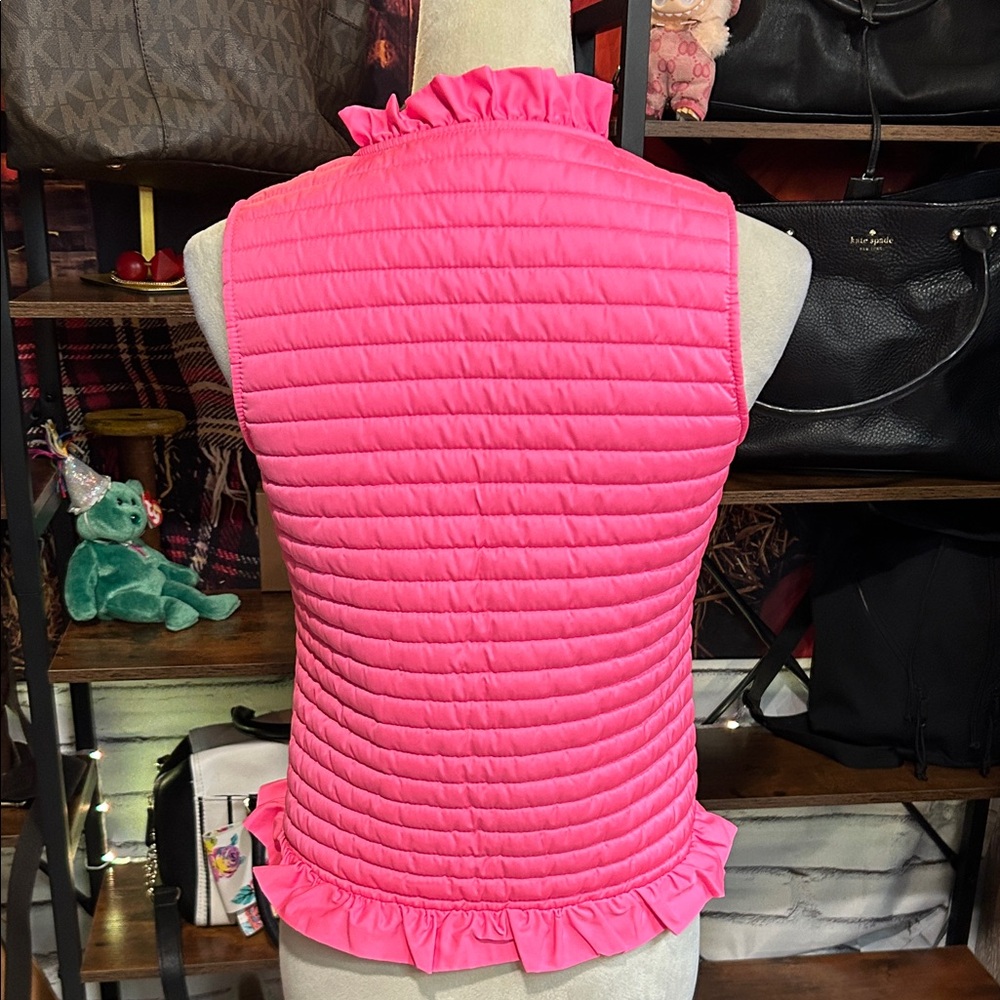 Lilly Pulitzer Pink Ruffle Vest - Picture 2 of 10